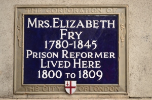 Elizabeth Fry plaque
